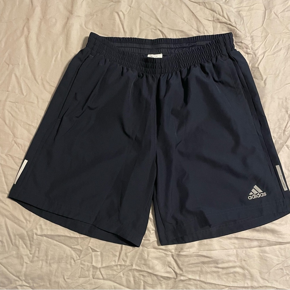 Adidas 7” running shorts with brief, Medium, like new